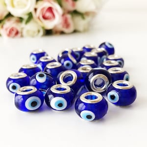 Evil eye charm, authentic pandora murano charm, evil eye jewelry, evil eye pendant, blue evil eye bead, turkish eye, christmas gift for her