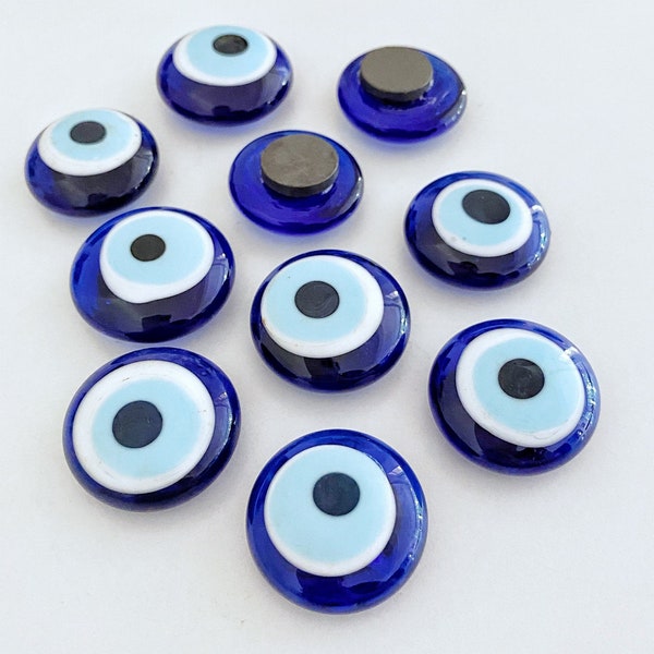 Evil Eye Magnet, 4cm, Turkish Greek Eye, BULK 5 to 100 pcs, Unique Wedding Favor, Bomboniere, Wedding Favors for Guests, Turkish Evil Eye