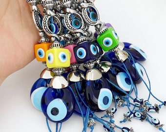 Evil eye key chain, evil eye keychain, evil eye key ring, evil eye bag charm, nazar boncuk, protection keychain, yoga keychain, evil eye
