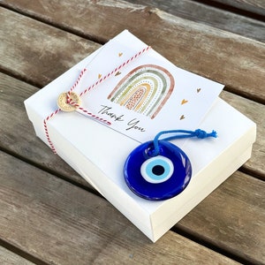 Thank You Gift Box, Evil Eye Beads, Hygge Gift Box, Thank You Gift for Friend, Evil Eye Jewelry, Birthday Gift, Corporate Gift w/ Evil Eye