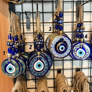 Evil Eye Wall Hanging, 50% SALE, House Protection, Authentic Wall Decor, Christmas Gift Ideas, New Home Gift, Greek Evil Eye