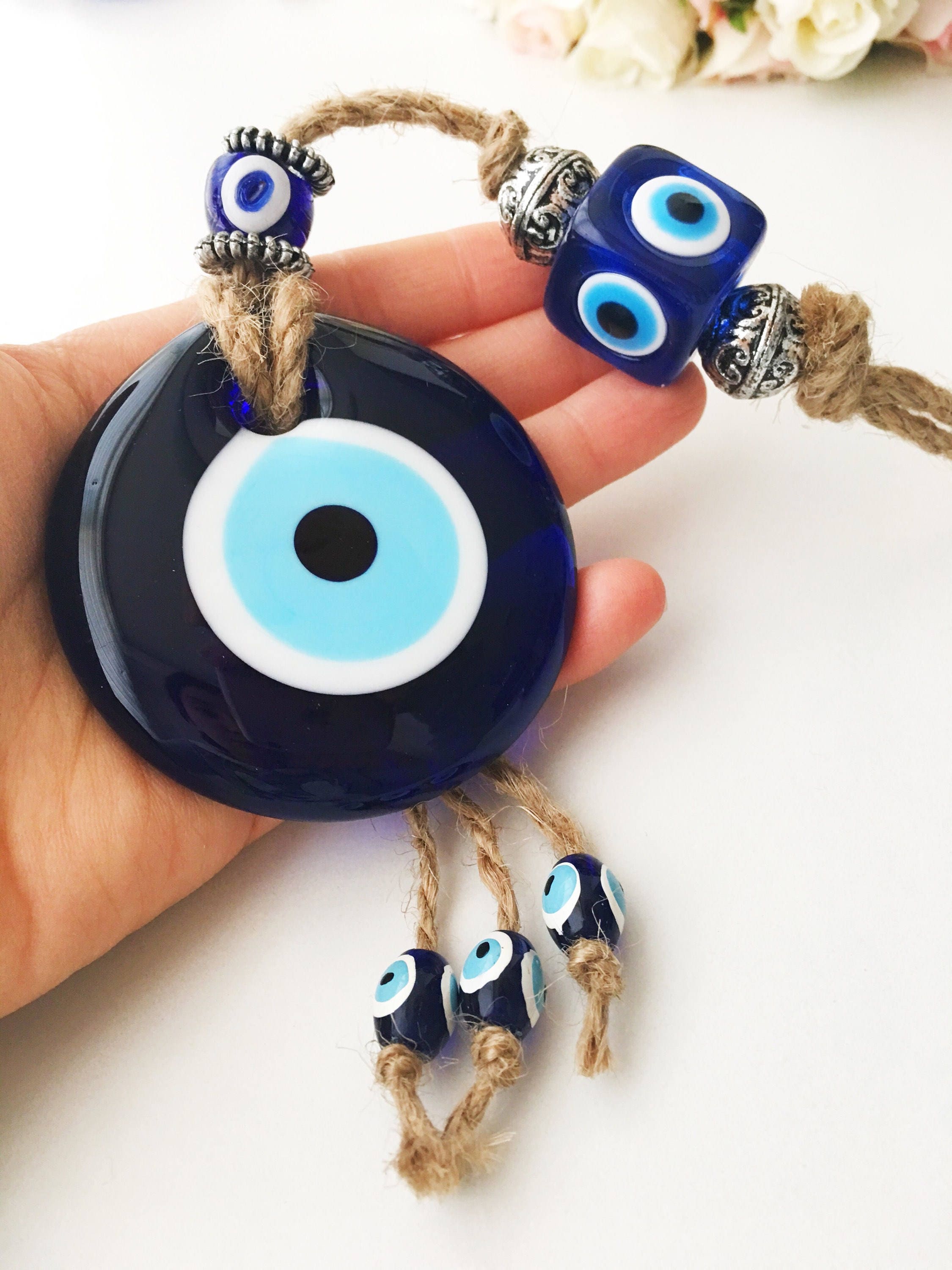 Glass Evil Eye Beads,Gold Evil Eye Bead, Blue Evil Eye, Unique Wedding  Favor