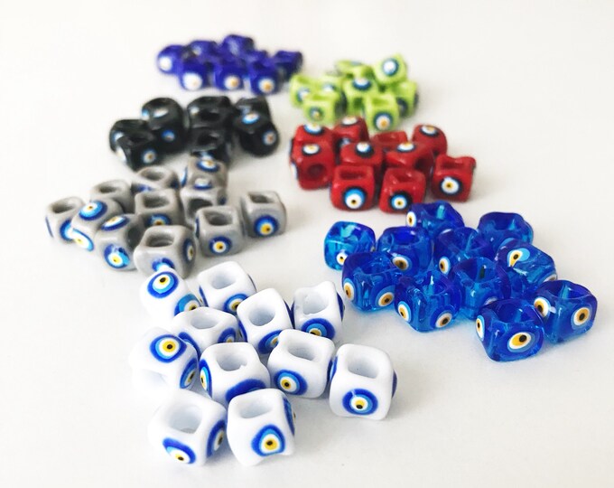 Gold Plated Evil Eye Charm Enamel Evil Eye Charm Evil Eye Etsy