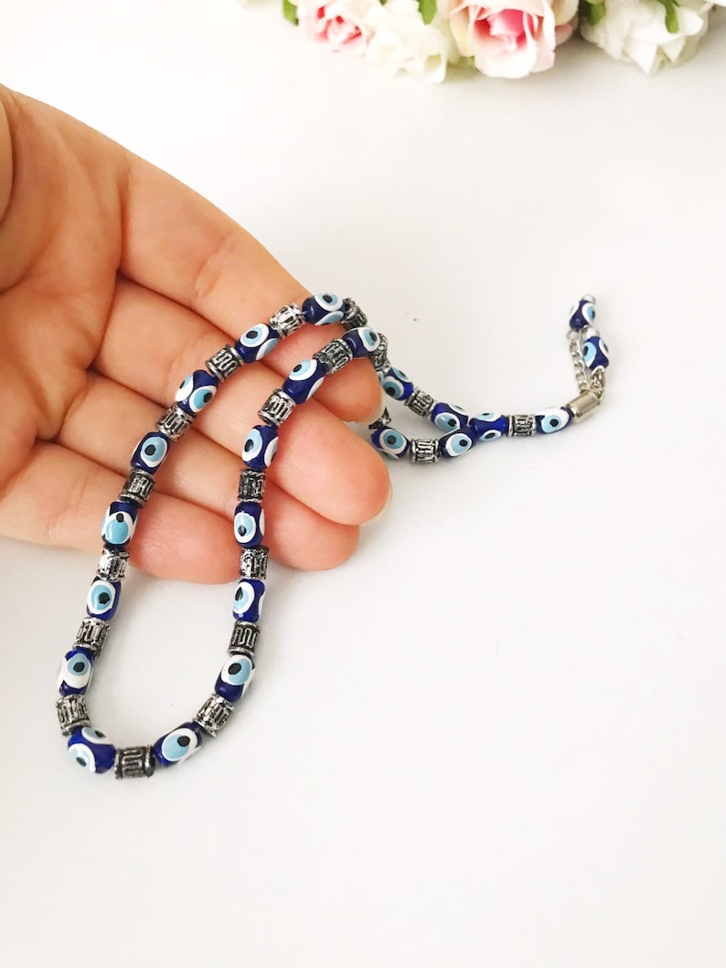 Evil Eye Beads Greek Komboloi Prayer Beads, Evil Eye Car Charm for New Car Gift image 3