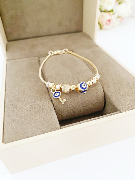 MEENAZ Evil Eye Bracelet For Women ladies Nazaria Adjustable Kada for Girls  Bangle Jwellery Nazar stylish Friendship Band Silver black blue for  Anniversary Birthday Gift for Girlfriend Wife Mother 279 : Amazon.in: