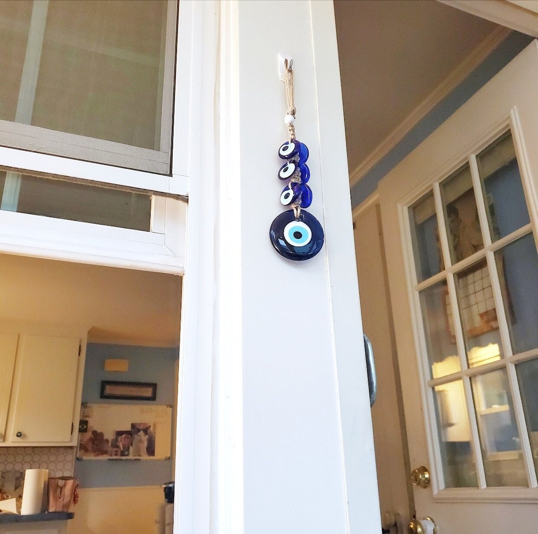 Greek Evil Eye Wall Hanging, BEST SELLING Wall Decor, Blue Evil Eye
