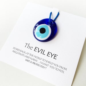 Personalized wedding favor, evil eye beads, unique wedding favors, glass evil eye beads with card, turkish evil eye bead, protection gift