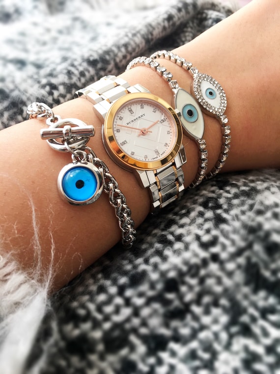 Burberry charm watch bracelet sale