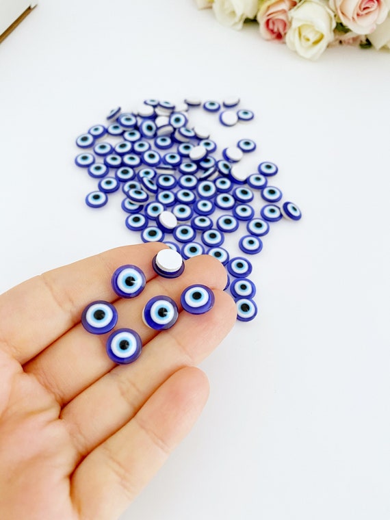 Evil Eye Sticker, 100 pcs, Resin Eye Stickers, Evil Eye Protection, Evil Eye Bead, Evil Eye Decal, Evil Eye Sticker Set, Removable Sticker