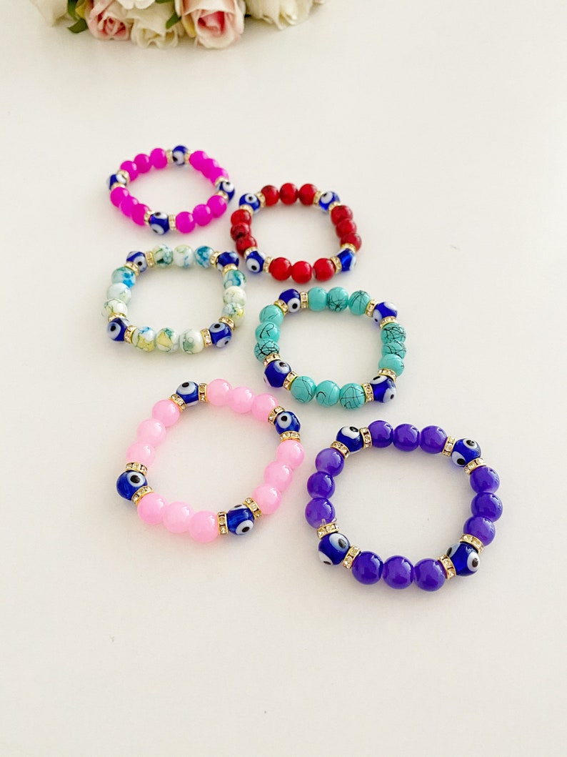 Baby Evil Eye Bracelet Evil Eye Bracelet Glass Eye Bead Etsy