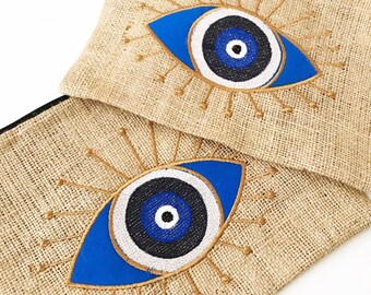 evil eye straw bolsa