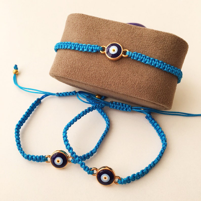 FREE SHIPPING Evil Eye Bracelet Turquoise String Bracelet | Etsy