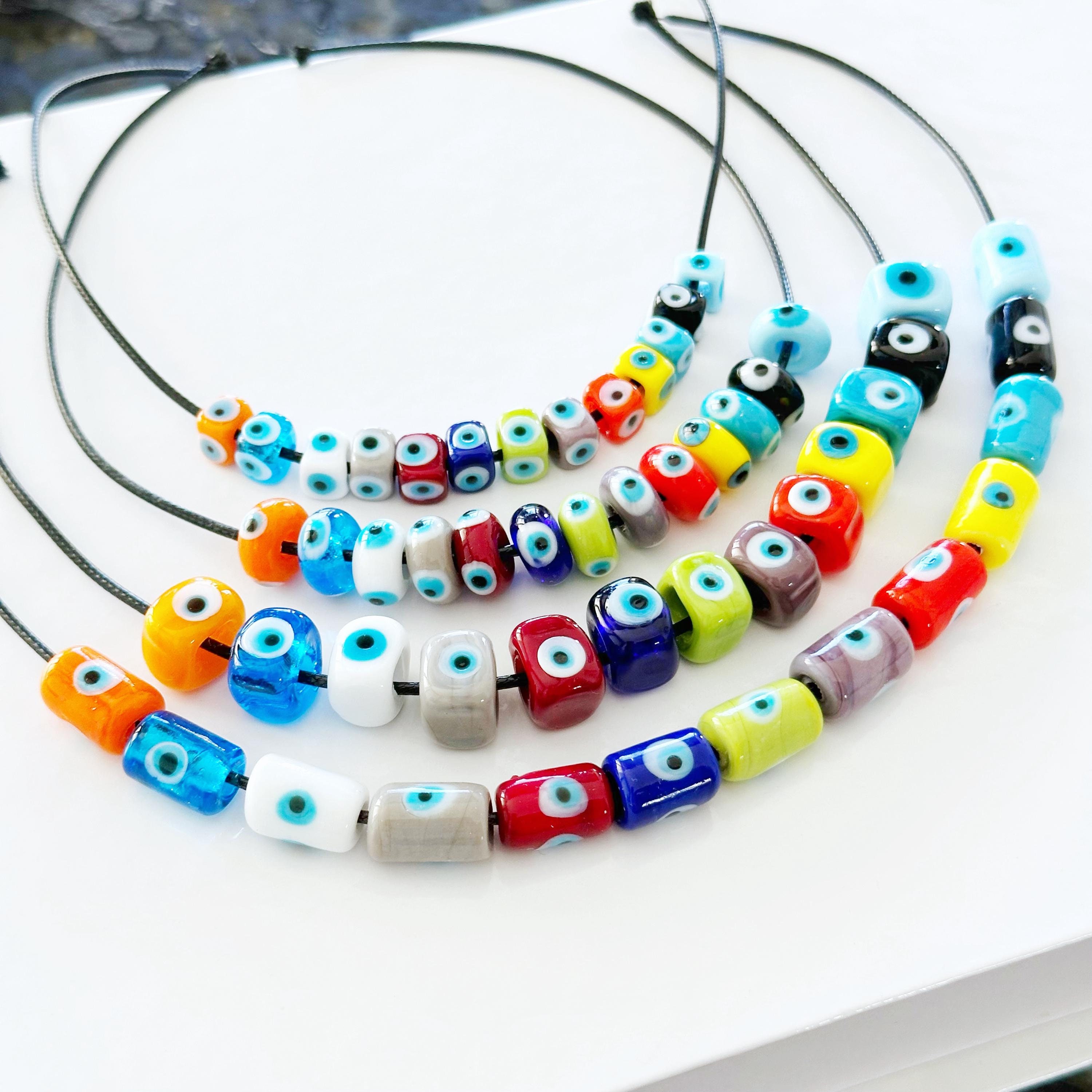 HOT Glass Bead Evil Eye Necklace Bead Murano Evil Eye Beads