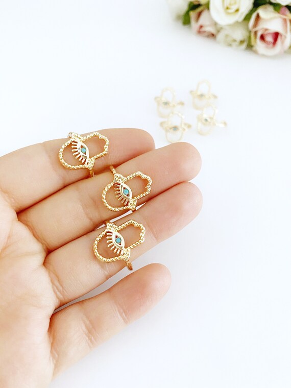 Hamsa evil hotsell eye ring