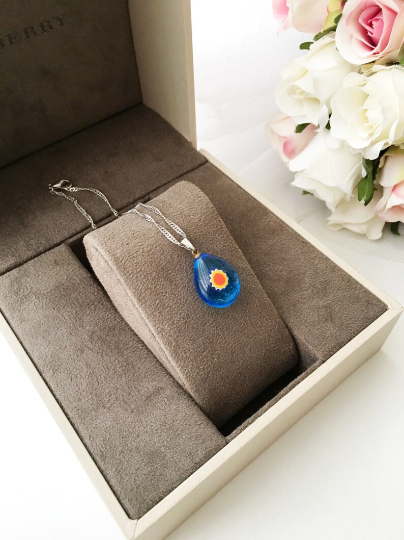 lamp work evil eye necklace Murano glass evil eye necklace evil eye beads greek evil eye blue evil eye necklace evil eye charm necklace
