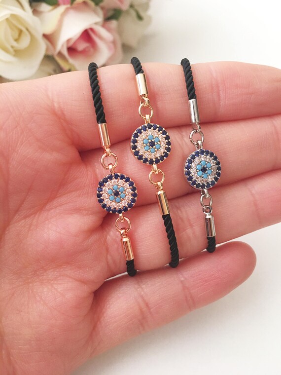 Evil Eye Heart Bracelet | SUTRAWEAR | Free Shipping Worldwide – Sutra Wear