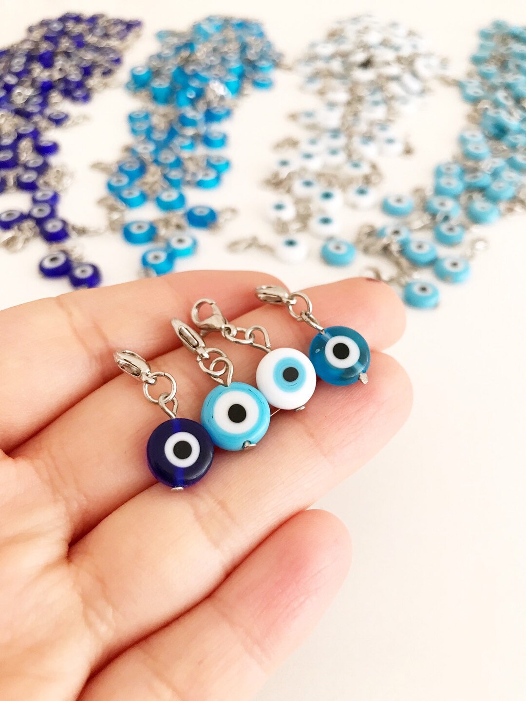 Charm Bracelet Evil Eye Good Luck Beads Nazar Boncuk Charms