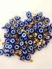 Unique wedding favor - safety pins- 100 pcs - resin evil eye beads - tiny evil eye safety pins - nazar boncuk - baby shower favor - turkish 