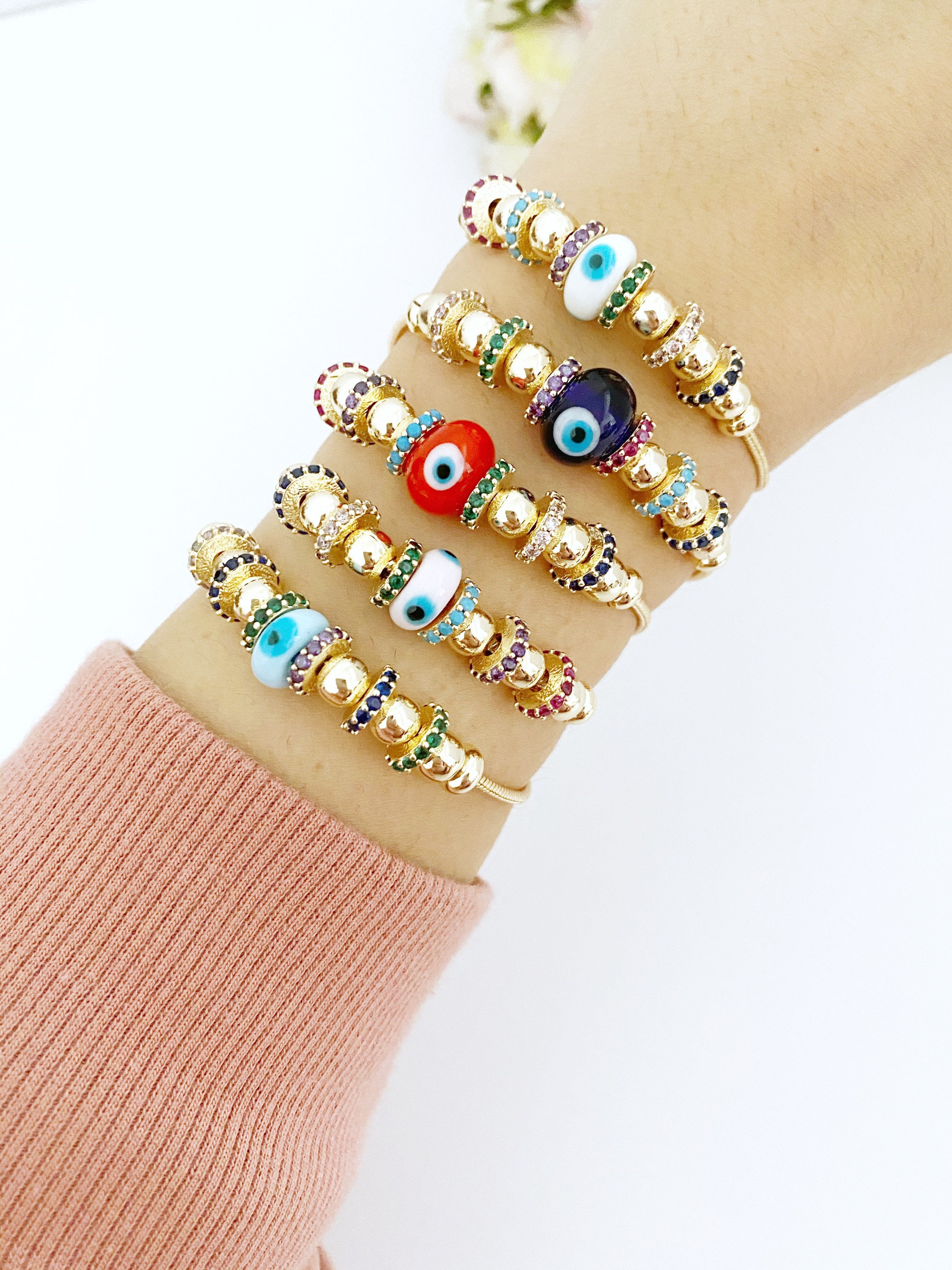 Evil Eye Bracelet Authentic Pandora Bracelet Gold Chain Etsy