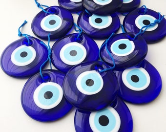 10 pcs Evil eye beads, bulk gifts, wedding favor for guest, evil eye charm with tassel, evil eye favor, nazar boncuk, evil eye car charm