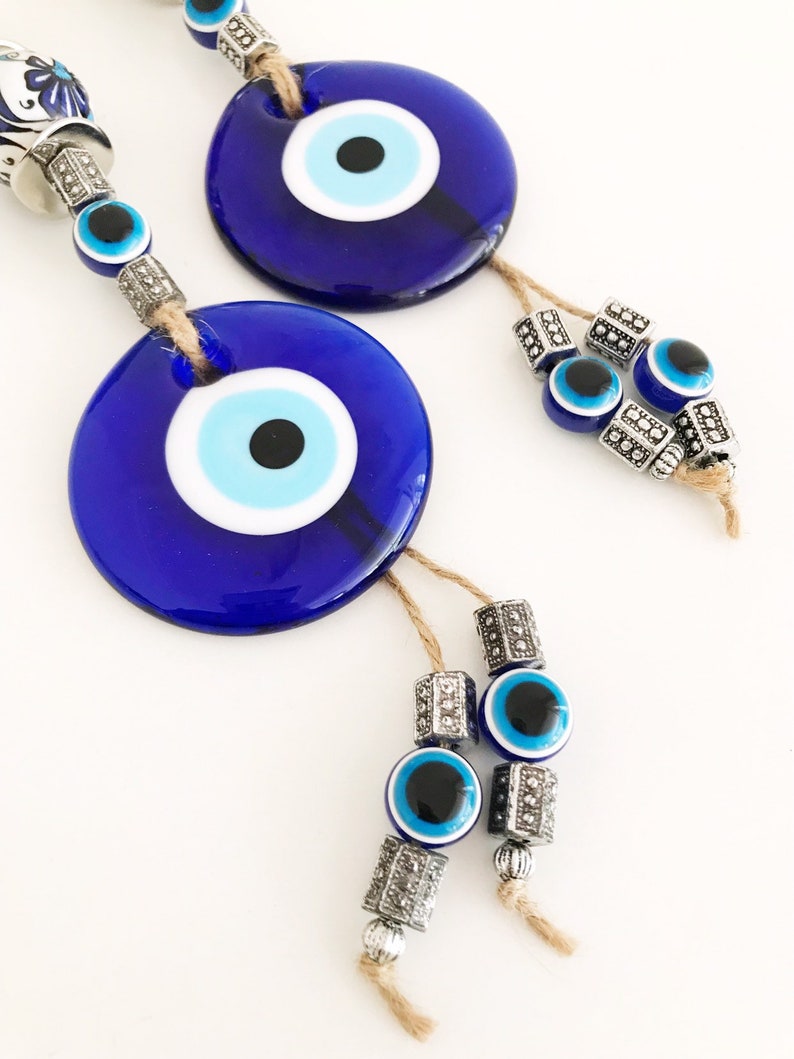 Evil Eye Wall Hanging Ceramic Ball Wall Decor Blue Evil Eye | Etsy