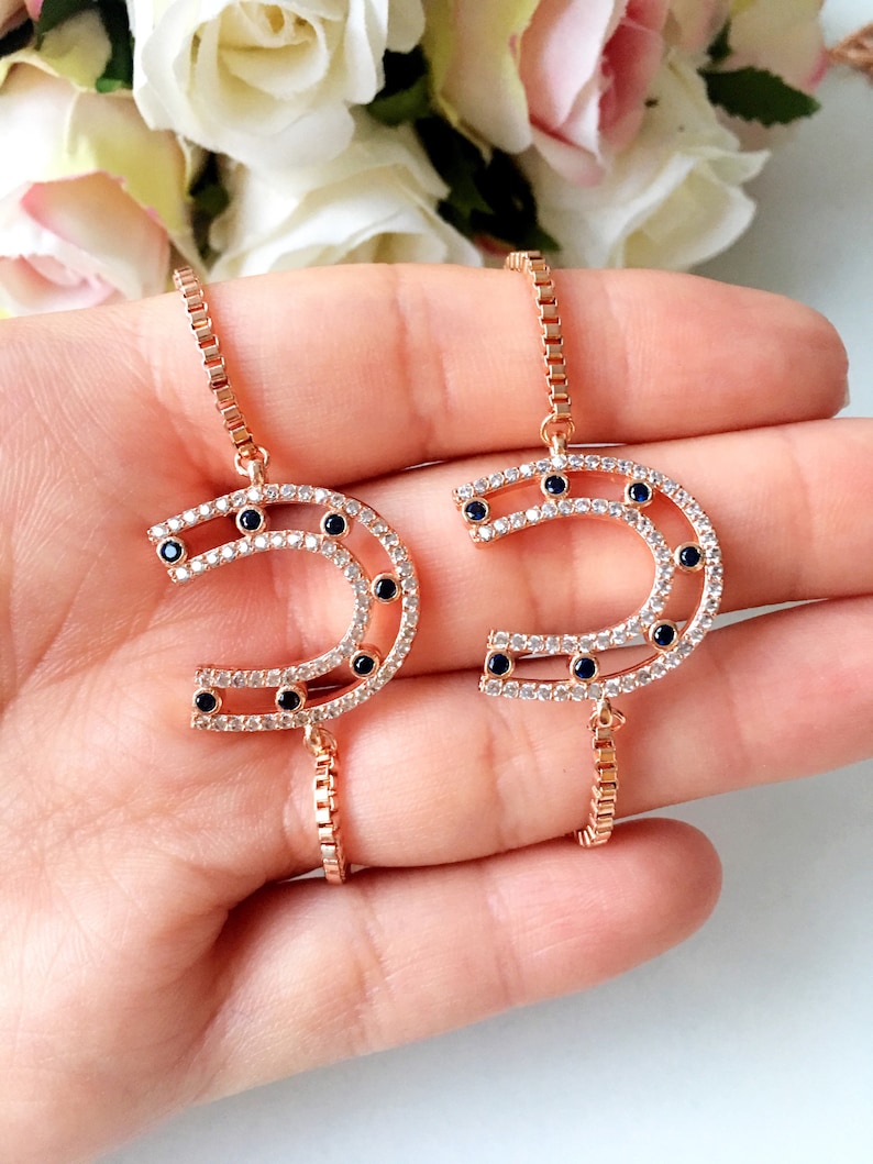 Rose Gold Bracelet Star Bracelet Adjustable Bracelet Etsy