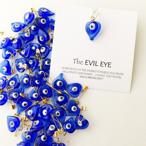5 Pcs Evil Eye Safety Pin Four Leaf Clover Evil Eye Safety Etsy