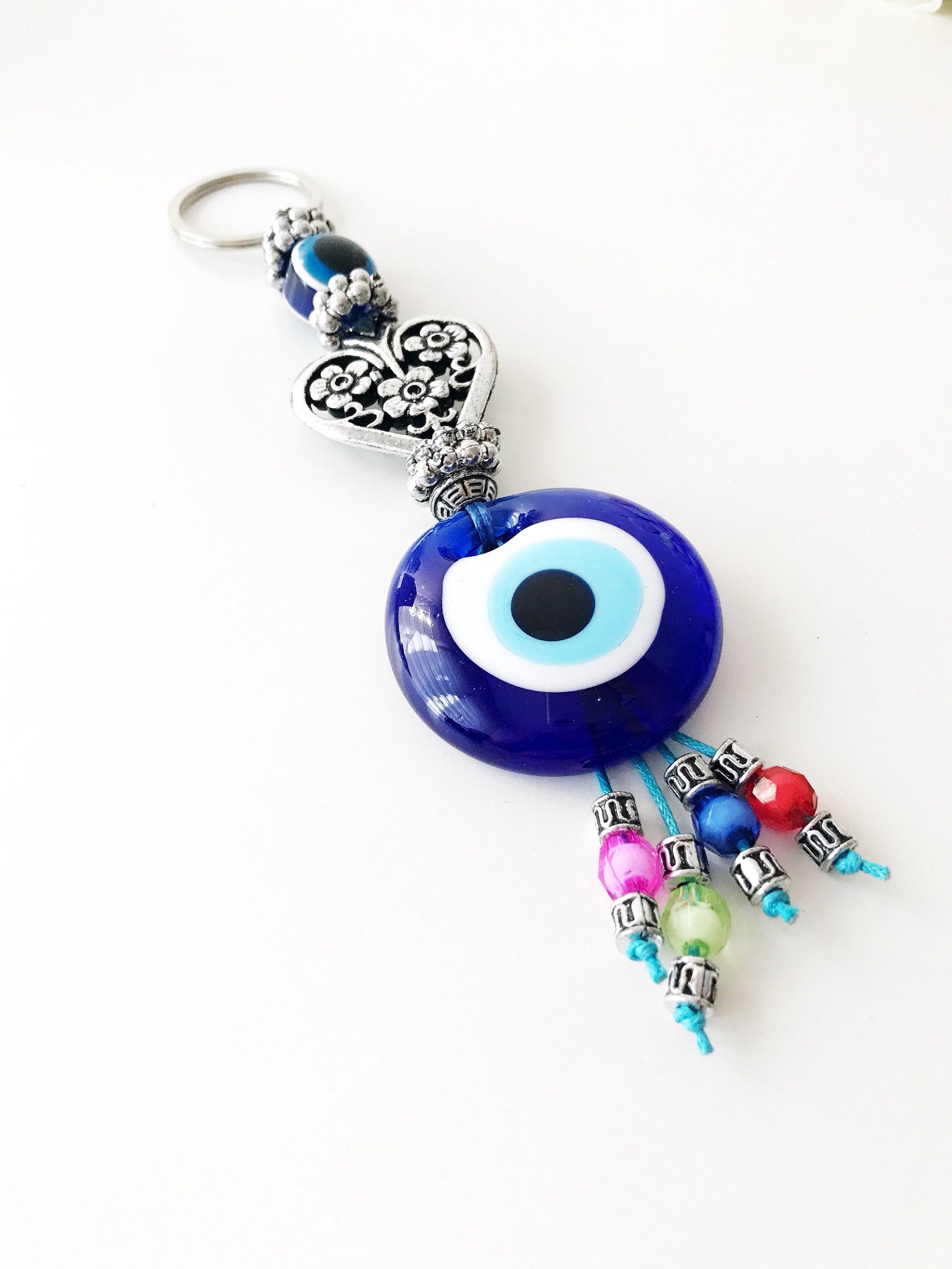 Evil Eye Key Chain Evil Eye Keychain Evil Eye Key Ring Evil Etsy