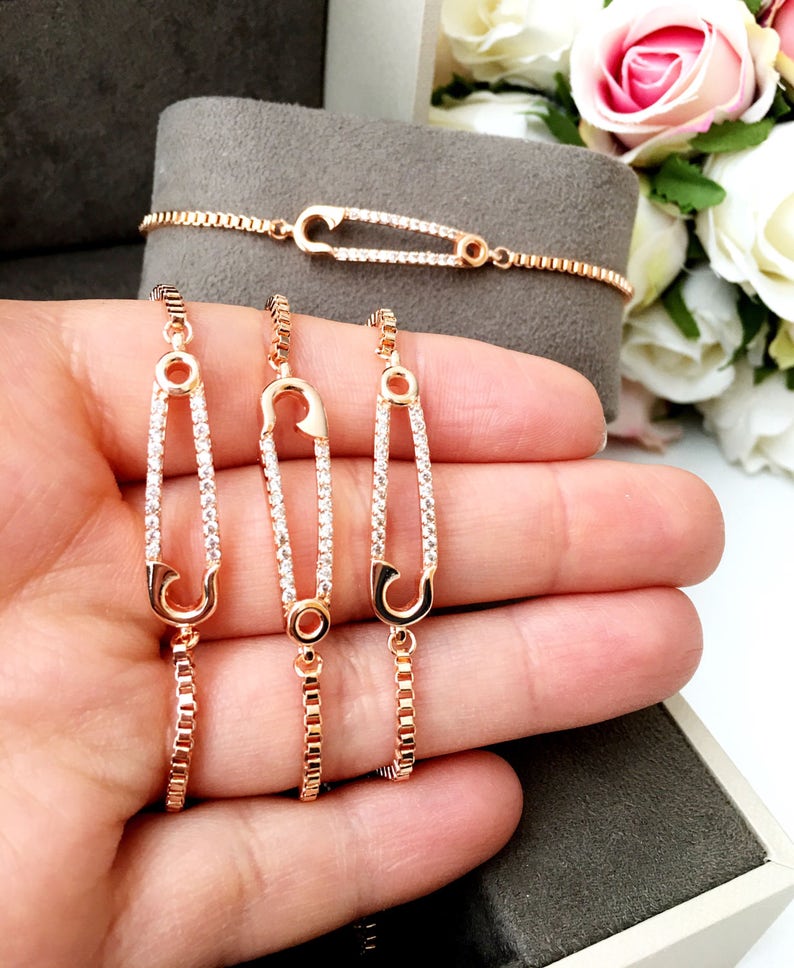 Elegant Bracelet Rose Gold Bracelet Infinity Bracelet Etsy