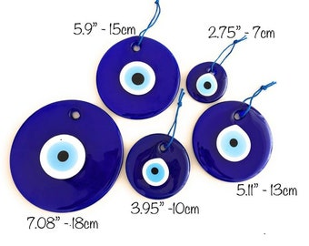 Evil eye beads, evil eye wall hanging, evil eye tree decor, blue glass evil eye beads, wedding favors, evil eye wedding decor, greek eye