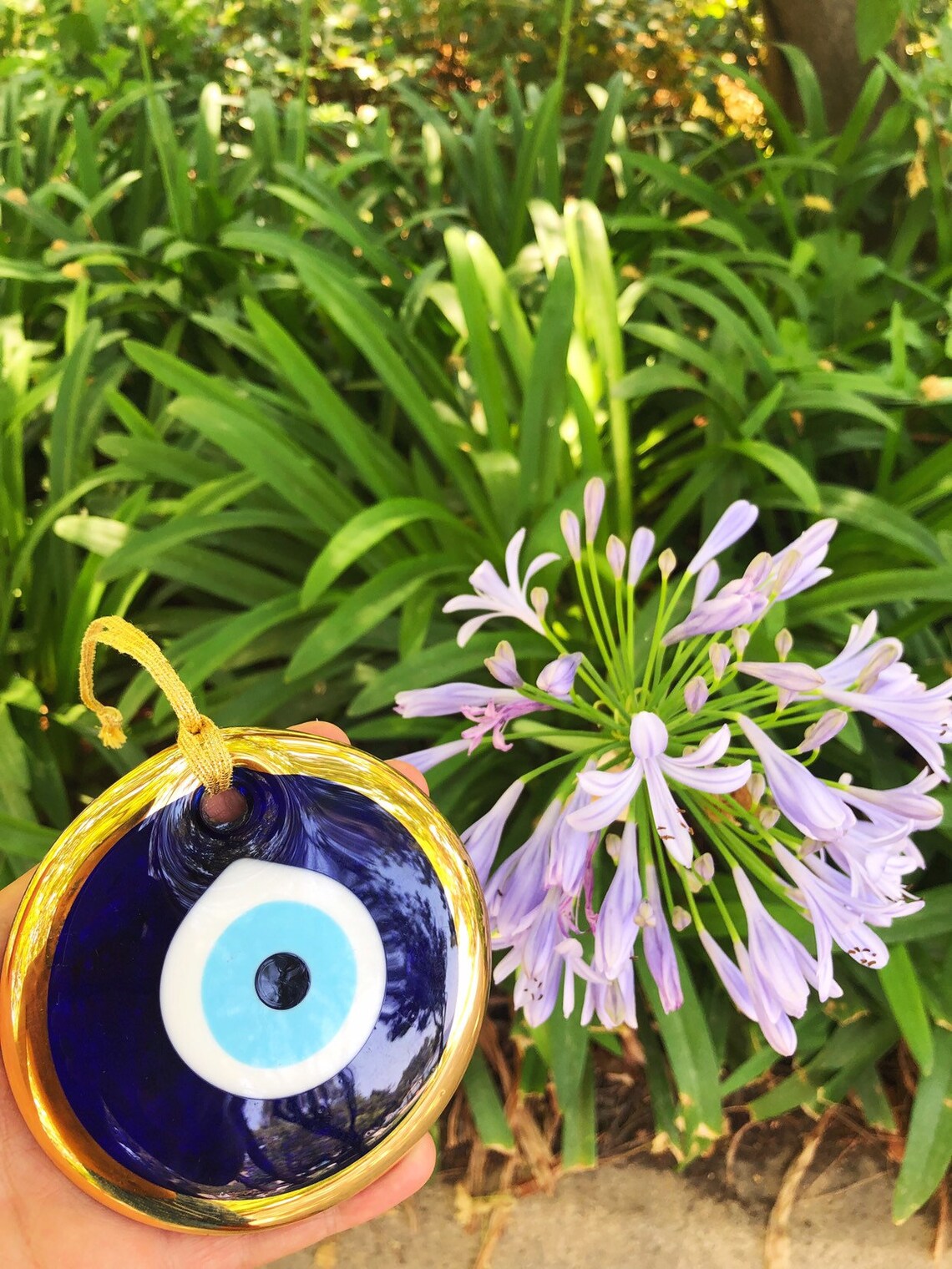 Gold Evil Eye Bead Evil Eye Wall Hanging 13cm Wedding Favor Etsy