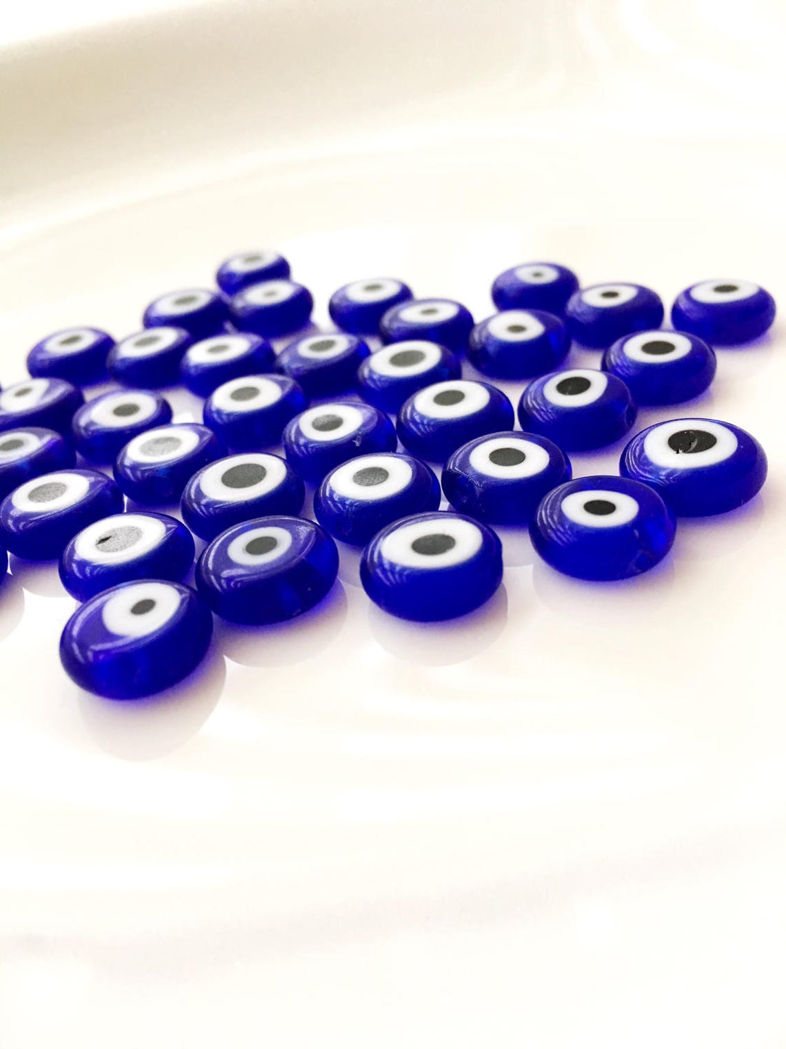 120 Pcs Blue Wholesale Evil Eye Beads Blue 6mm to 12mm Glass Etsy