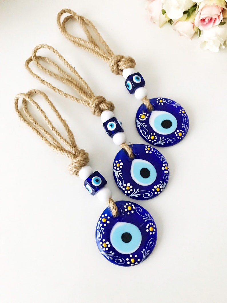 Evil eye wall hanging christmas tree decoration white evil Etsy España