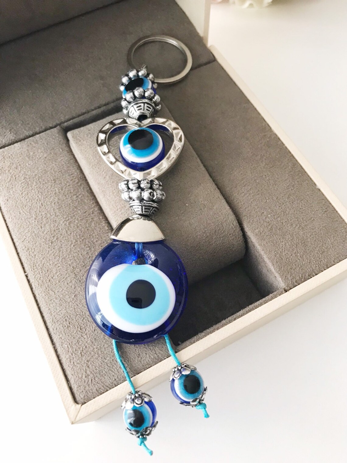Evil Eye Key Chain Evil Eye Keychain Evil Eye Key Ring Evil Etsy