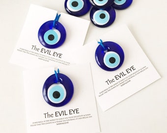Blue evil eye bead, 100 pcs, personalized wedding favor, evil eye wedding favor, greek wedding favor, wedding favors for guests, greek eye