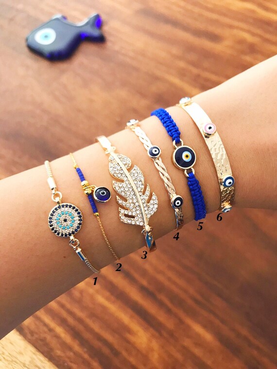 Blue eyes bangle deals