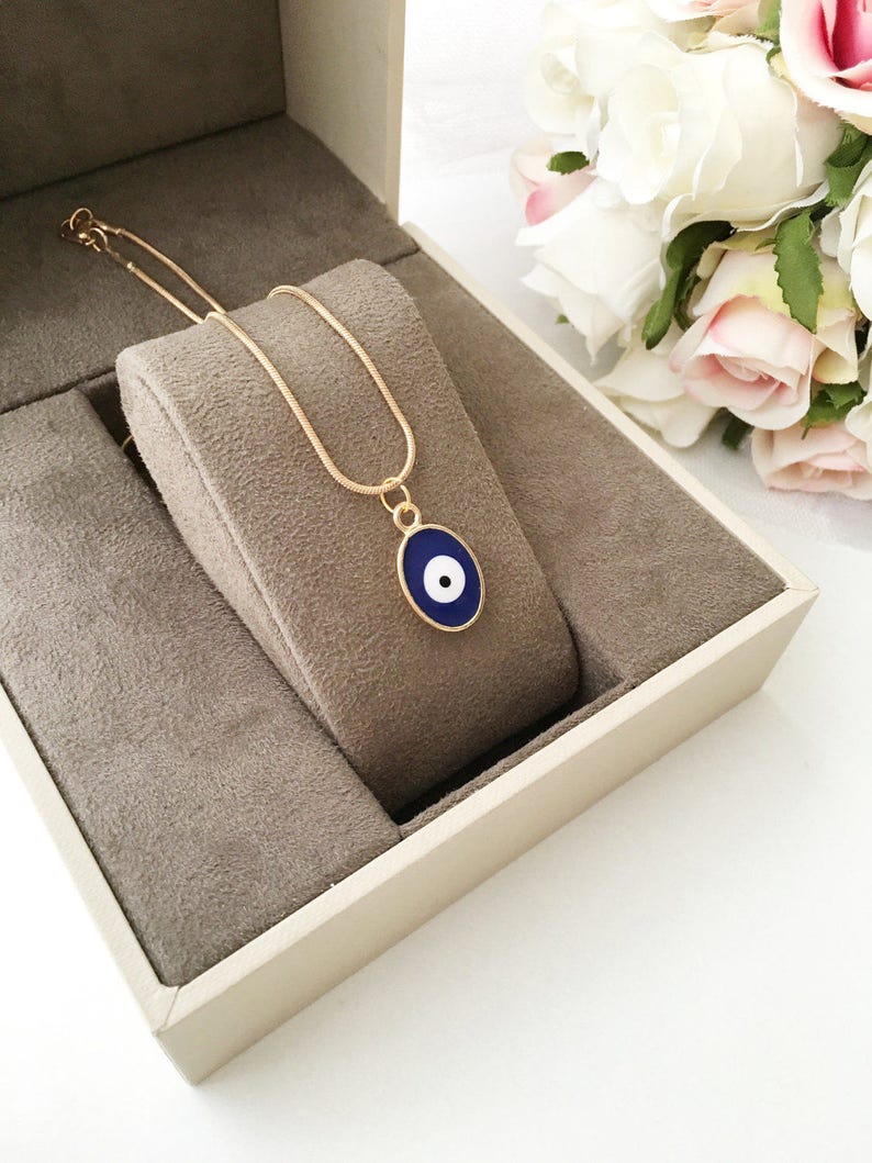 clover charm necklace eye evil eye jewelry blue evil eye evil eye charm necklace Evil eye necklace gold chain necklace evil eye beads