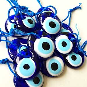 50 pcs Unique wedding favor Turkish evil eye bead 3.5cm nazar boncuk evil eye charm wedding favor gift, engagement favor, bulk gift image 4