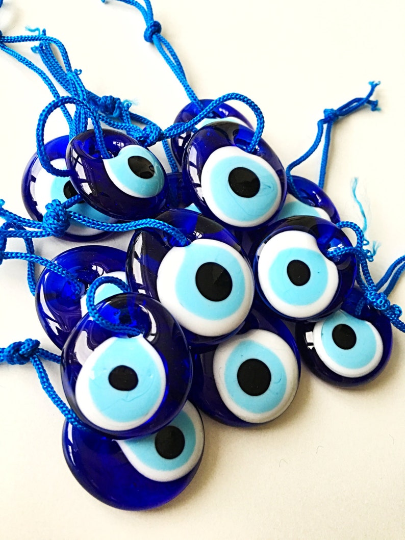 Evil Eye Bead 3.5cm 5pcs Evil Eye Charm Large Evil Eye Etsy