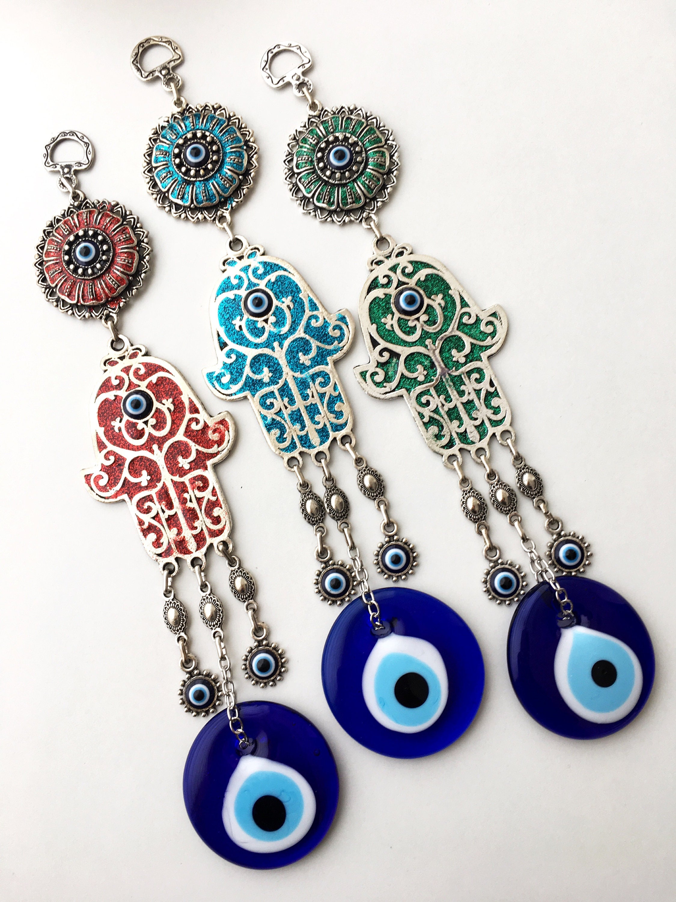 Hamsa wall art evil eye wall hanging nazar boncuk evil eye Etsy