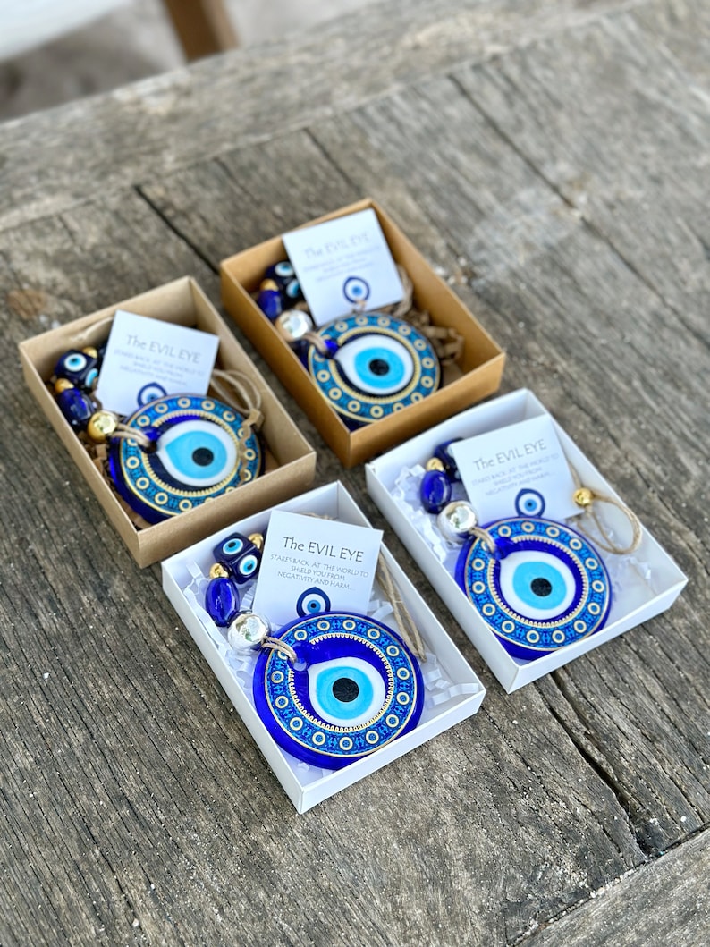 Greek Evil Eye Wall Hanging, Christmas Home Decor, Housewarming Gift, Christmas Ornament, Evil Eye Home Decor, House Protection image 8