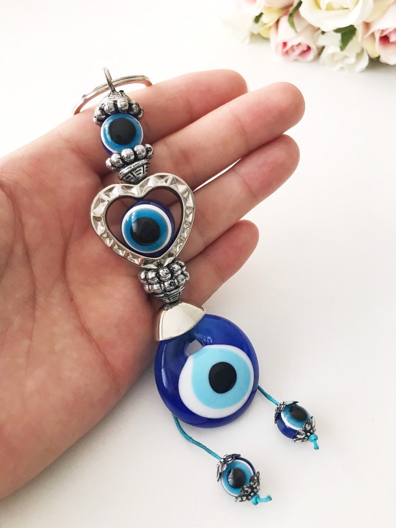 Evil Eye Key Chain Evil Eye Keychain Evil Eye Key Ring Evil Etsy