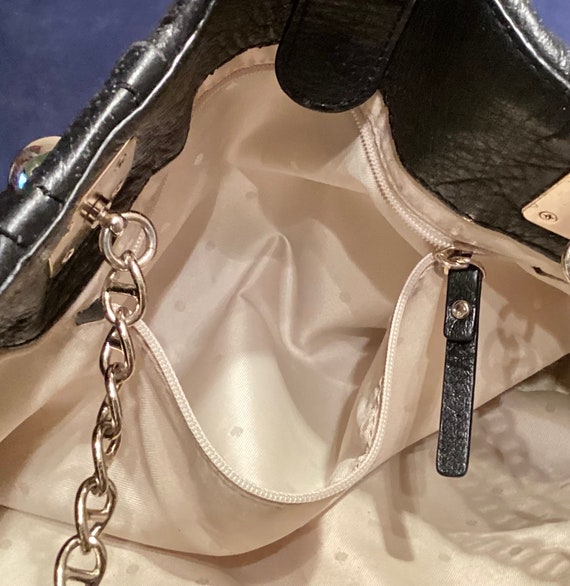 KATE SPADE NY Shimmery Leather Purse w/Chain/Leat… - image 3