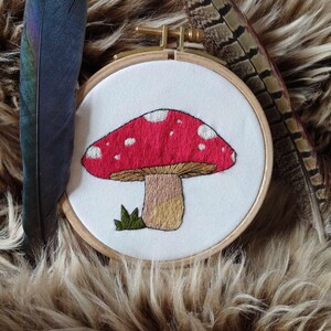 Mushroom Embroidery