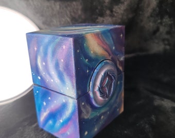 Caja de cubierta Lorcana única, impresión 3D peinte à la main aux couleurs du jeu