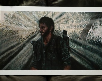 Pintura original de cartón toilé Joel the last of us