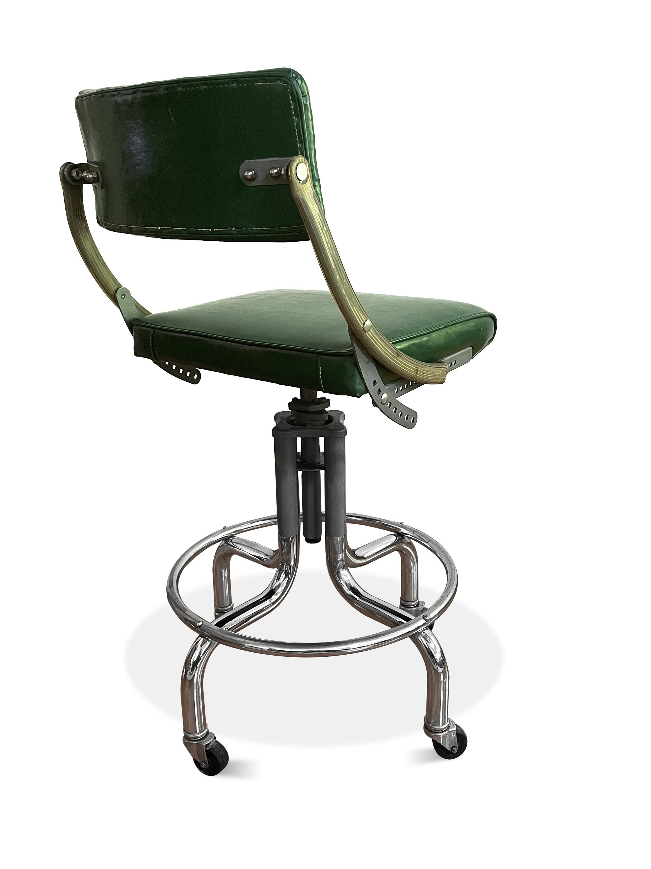 1930s DO/MORE・INDASTORIAL CHAIR USA Vintage Machine Age Domore Rolling Office Chair – cityFoundry