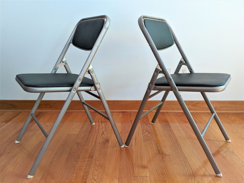 Vintage Samsonite Folding Chairs Metal Chair Pair Etsy