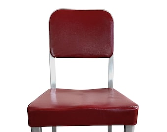 Good Form Industrial Desk Chair - General Fireproofing Red Office Chair