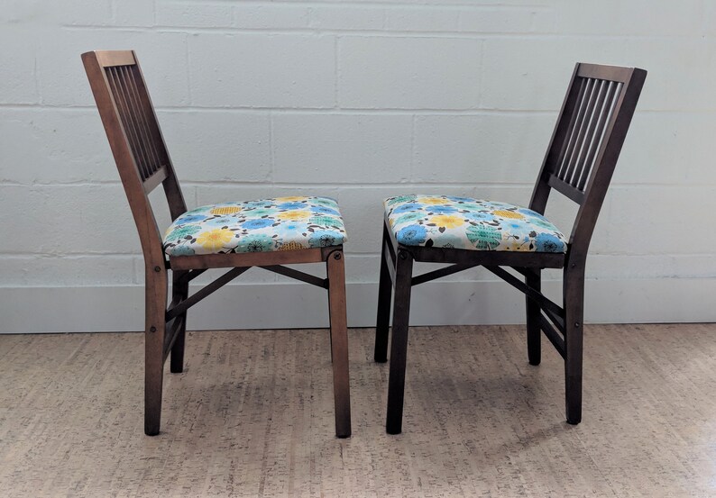 Vintage Stakmore Folding Chairs Wood Chairs